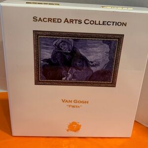 El Septimo white Empty Cigar 
box exquisite Van Gogh laminated Pieta print